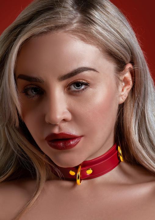 Productafbeelding Taboom Red Line Vegan D-Ring Halsband Deluxe
