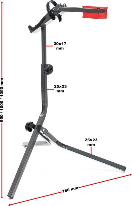 Actual product image Wiltec Home Mechanic Bicycle Repair Stand Adjustable Maintenance Work Stand Rack max 30kg