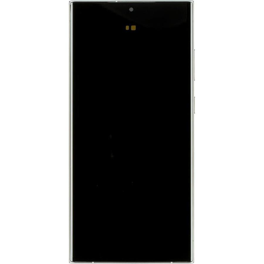 Samsung LCD-Display + Touch-Einheit + Frontabdeckung S918 Galaxy S23 Ultra Lime Sky Blue (Service Pa