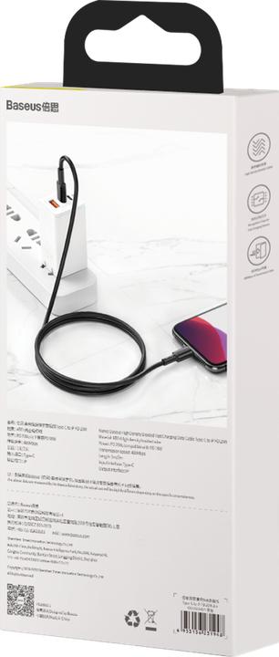 Actual product image Baseus USB C - Lightning (2 m, USB 2.0, 20 W)