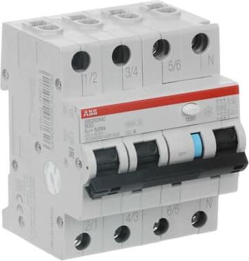 Actual product image ABB DS203NCA-B32/0.03 RCD/LCB DS203NCA-B32/0.03 6kA, 3P+N, type A, B 32, 3