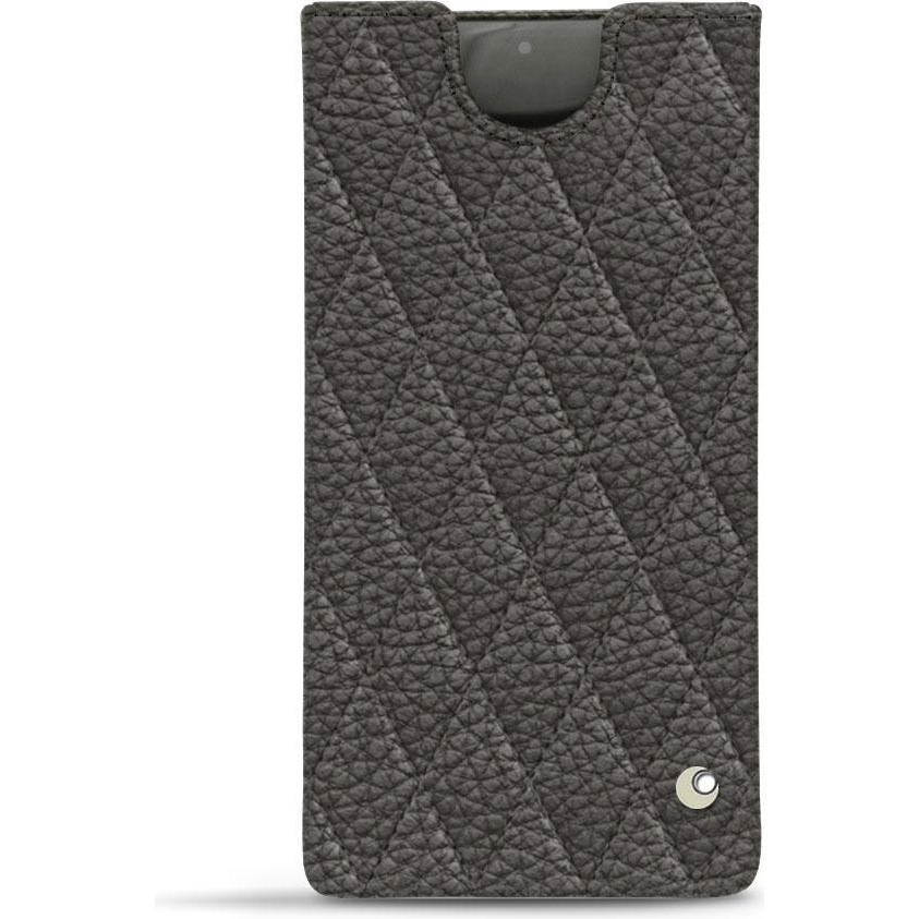 Noreve Lederschutzhülle (Samsung Galaxy Note 10+), Smartphone Hülle, Grau