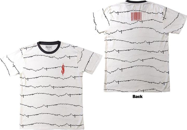 Slipknot The End, So Far Tribal-S & Barcode (White) Ringer