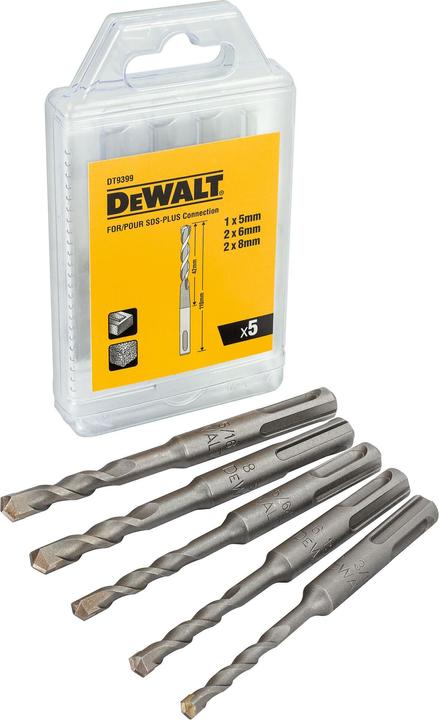 Image du produit DeWalt Kit de perçage au marteau dans un présentoir (5-8 millimètres)