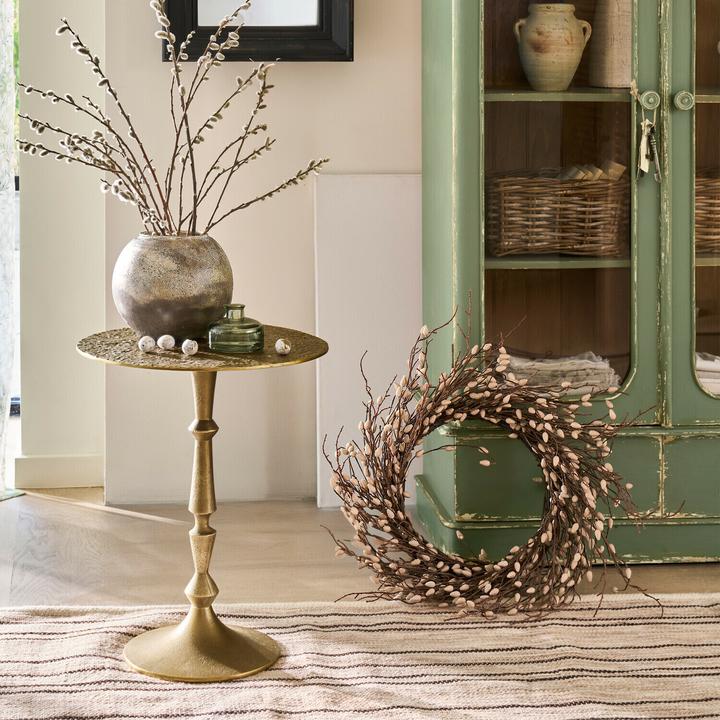 Actual product image Loberon Kranz Rivolex braun/weiss (15 cm, 70 cm)