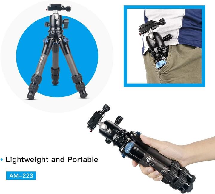 Productafbeelding Sirui Ministatief met 360° Balhoofd, Arca Swiss snelsluiting, Compact Reisontwerp