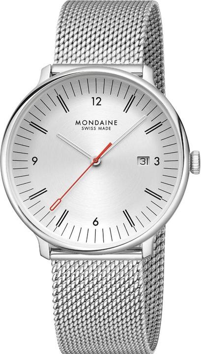 Produktbild Mondaine MLE.41210.SM Herrenuhr Doppio 41mm (Swiss Made, Analoguhr, 41 mm)