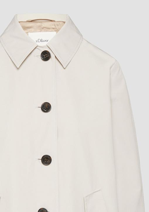 Image du produit S.Oliver Outdoor-Mantel Carcoat mit Rückenschlitz und Riegeldetail am Ärmel