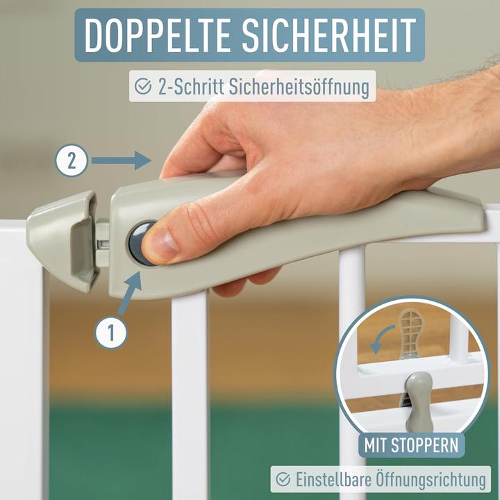Produktbild IB-Style Treppenschutzgitter Berrin für Babys und Haustiere, 58-185 cm (58 cm)
