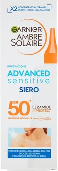 Garnier Ambre Solaire Advanced Sensitive Serum Spf 50 - 125 Ml (Sonnencreme, SPF 50, 125 ml, 158 g)