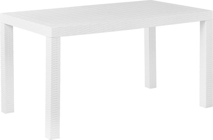 Produktbild Beliani Gartenmöbel Set Rattanoptik weiss 6-Sitzer FOSSANO (80 cm)
