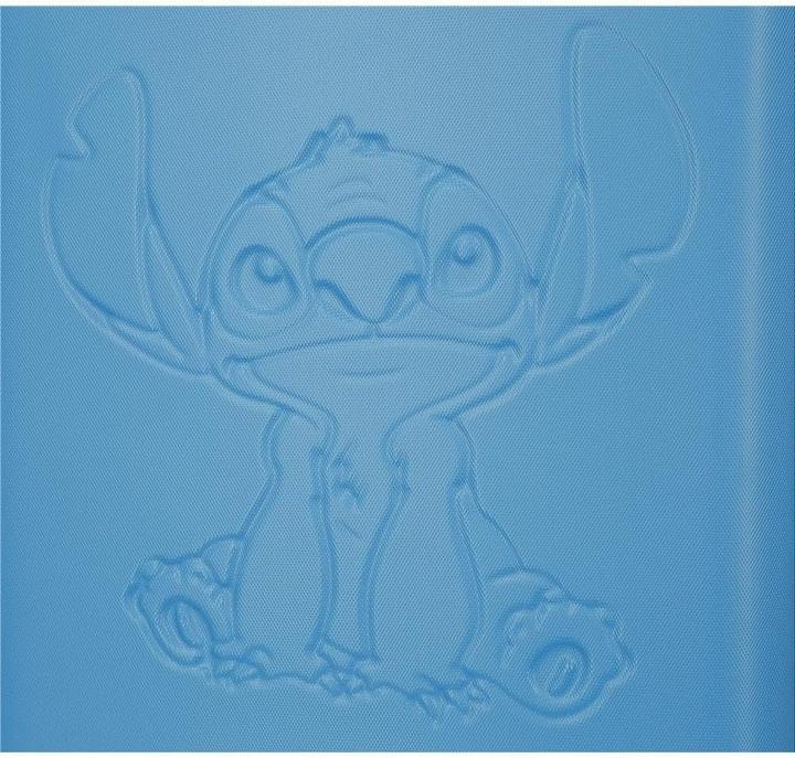 Actual product image Disney Suitcase with Stitching, Medium, Blue, TSA-ABS Lock, 4 Wheels (69 l)