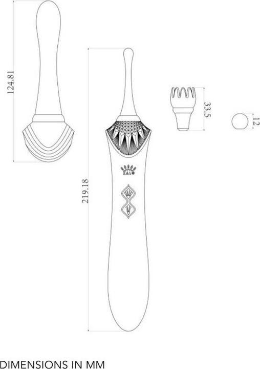 Productafbeelding Zalo Bess 2 Clitoris Massager Obsidiaan Zwart