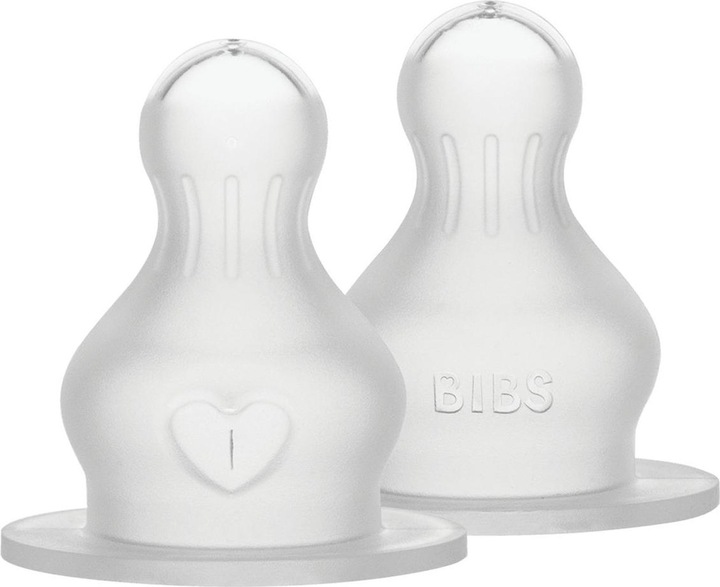 Actual product image Bibs Bottle teat Silicone Fast Flow 2 pieces