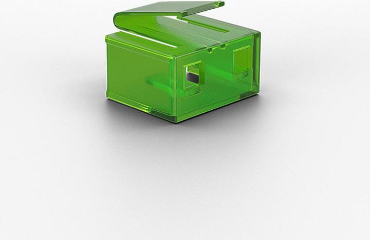 Actual product image Lindy RJ45 Port Blockers x 20 Green