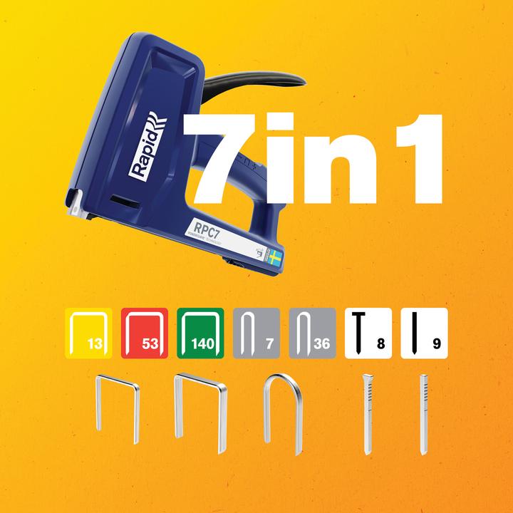 Actual product image Rapid RPC7 hand tacker