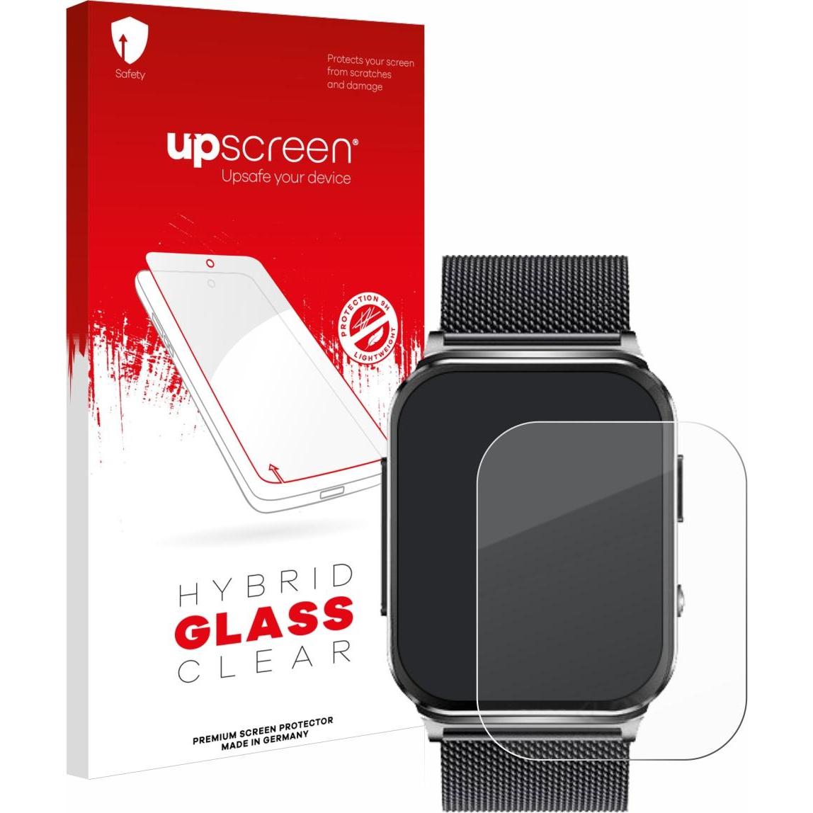 upscreen Scratch Shield Panzerglasfolie, Smartwatch Schutzfolie, Transparent