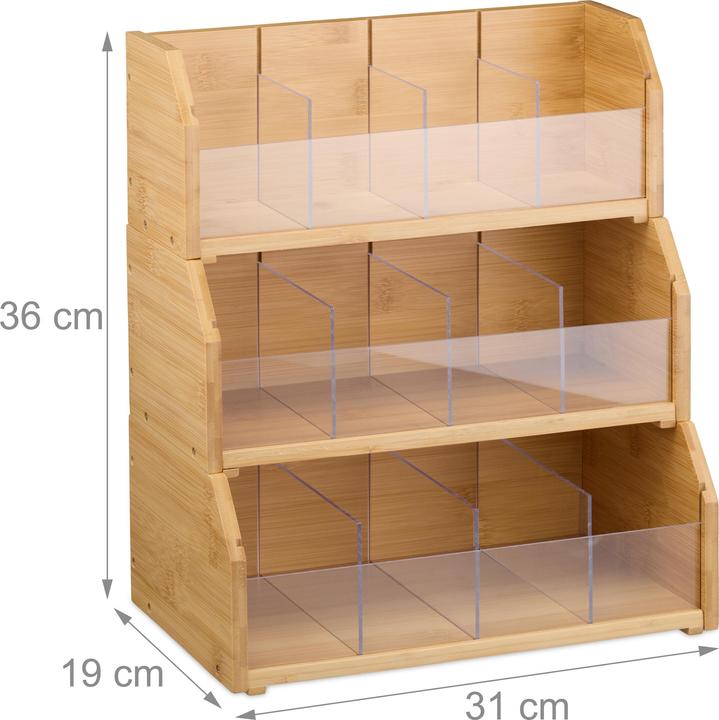 Produktbild Relaxdays Tee-Organizer