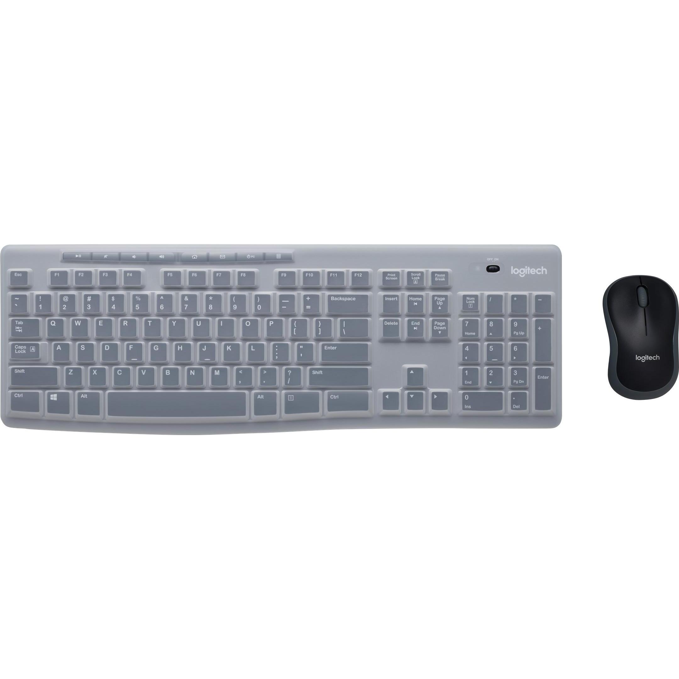 Logitech MK270 Combo (DE, Kabellos), Tastatur, Schwarz