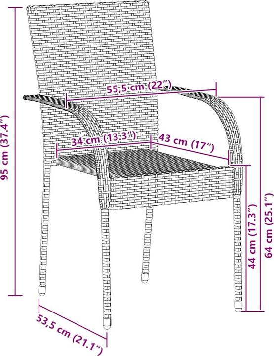Produktbild vidaXL Gartenstuhl