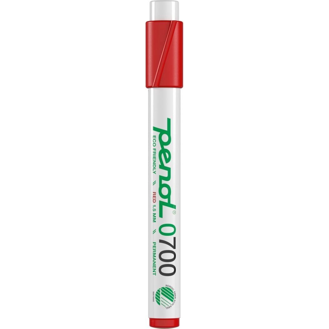 Thumbnail - Penol, Marker, Marker 0700 rød 1,5mm rund spids permanent - (10 stk.) (Rot)