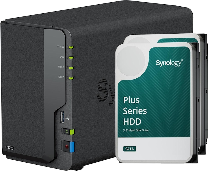 Produktbild Synology DS223 (2 x 4 TB, Synology HAT 33xx)