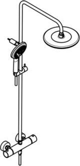 Actual product image Kludi Freshline Thermostat Dual Shower System