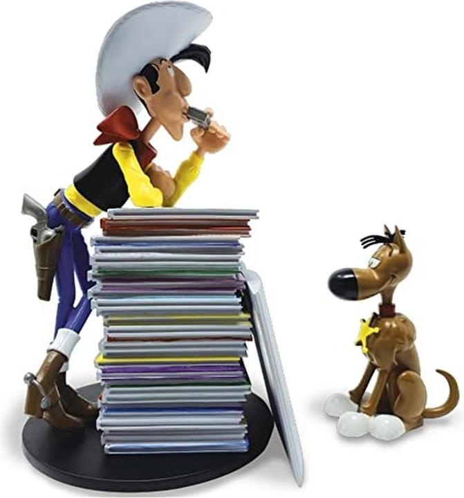 Produktbild Plastoy Lucky Luke: Lucky Luke and Rantanplan Stack of Comics Collector Figure