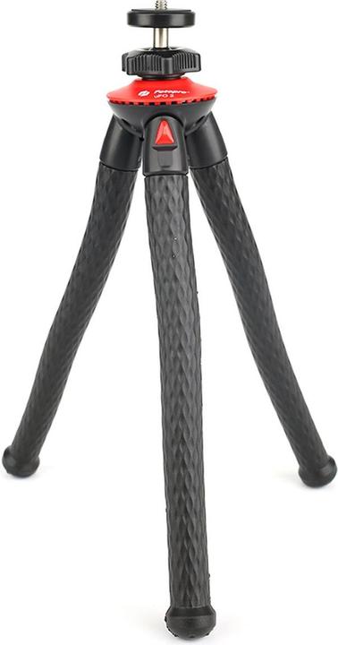Immagine prodotto Fotopro Treppiede UFO 2 nero/rosso con supporto per telefono e GoPro (Materiale sintetico)