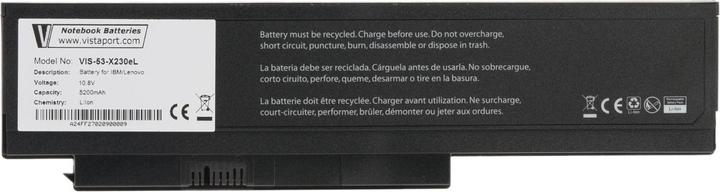 Image du produit Vistaport Batteries pour ordinateurs portables Lenovo (6 cabines, 5200 mAh)