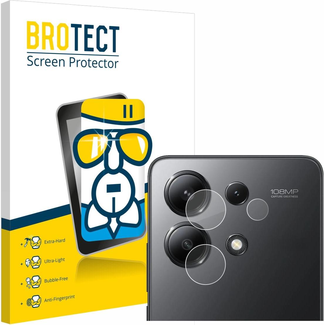 BROTECT AirGlass Panzerglasfolie (1 Stück, Xiaomi Redmi Note 13 5G), Smartphone Schutzfolie, Transparent