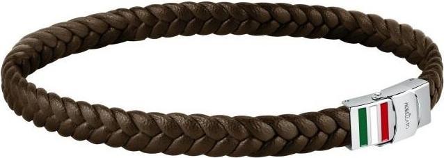 Produktbild Morellato Fashion intertwined brown leather bracelet Moody SQH50 (M) (Recycled Leather, Enamel)