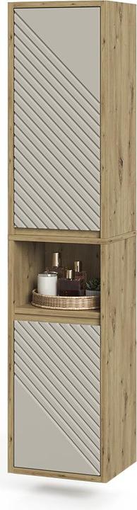 Actual product image Vicco Bathroom cabinet Viola, Artisan oak/Cashmere, 38 x 170 cm (33 x 33 x 170 cm)