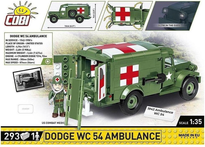 Actual product image Cobi DODGE WC-54 AMBULANCE