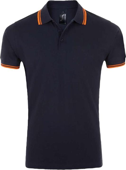 Dunkelblau, Neon-orange