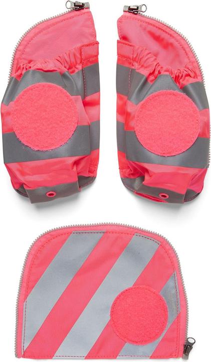 Ergobag Fluo-Zip Set mit Reflektor und Seitentaschen Pink
