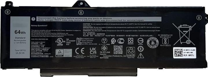 Dell Batterij, 64WHR, 4 Cellen (4 Cellen, 4000 mAh)