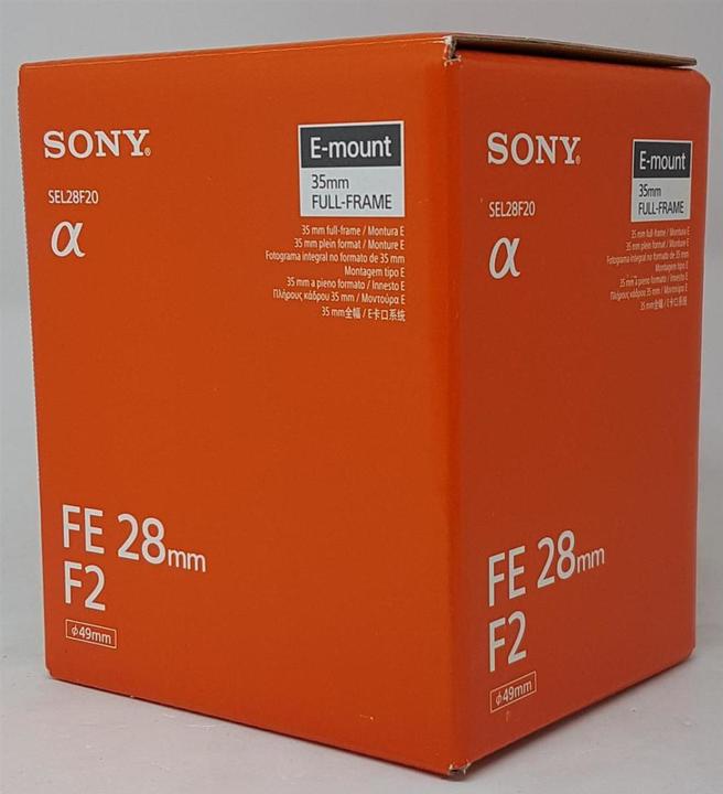 Actual product image Sony FE 28mm f/2, Full Frame E-Mount (Sony E, full size, APS-C / DX)