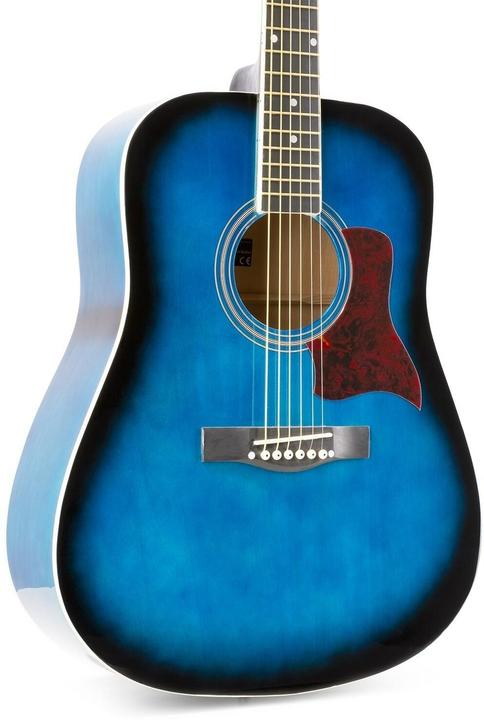Actual product image Max Music Western Guitar SoloJam Set Blue (Acoustic guitar set, Linden, Rosewood)