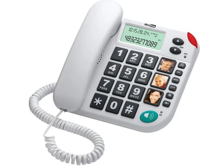 Image du produit Maxcom Téléphone stacjonarny KXT 480 Biały