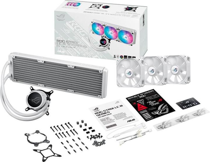 Actual product image ASUS Rog Strix Lc Iii 360 Argb Wht