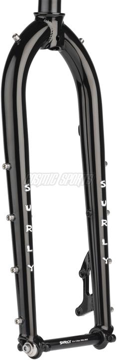Surly Dinner Fork Stahl Gabel, 27.5"/29", 28.6-30, 50mm, 420mm, 110x15mm TA, IS Disc, black