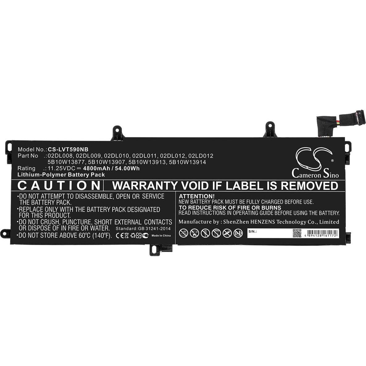 Lenovo Battery 3 Cell Internal 50Wh, LiIon (3 Zellen), Notebook Akku