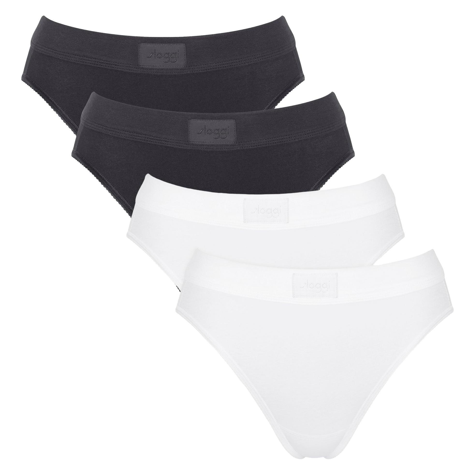 Sloggi, Damen, Unterhosen, Double Comfort Tai 4P, Weiss, (M, 4er Pack)