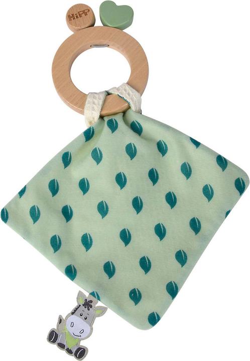 Eichhorn Baby HIPP Wooden Teething Ring with Cuddle Cloth