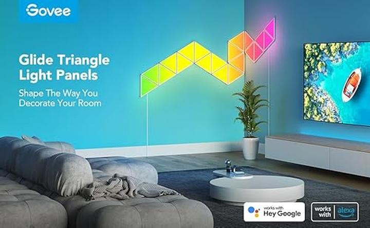 Productafbeelding Govee Glide Triangle paneelarmatuur, 10s, RGBIC