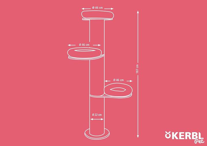 Produktbild Kerbl Dolomit Tower (187 cm, Beige)