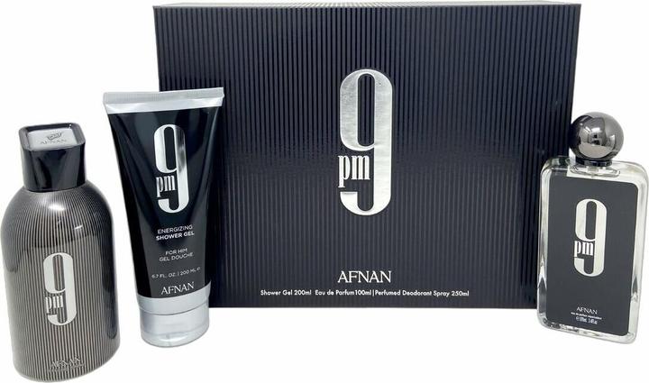 Actual product image Afnan 9PM - EDP 100 ml + sprchovï¿½ gel 200 ml + deodorant 250 ml (Fragrance set)