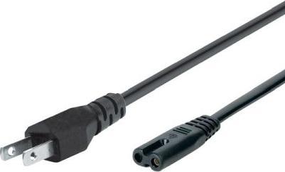 Produktbild HP DINIC CB-8-US Netzkabel Schwarz 1,8 m NEMA 1-15P Kupplung C7 (1.80 m)