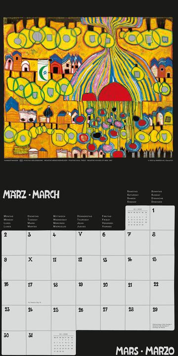 Image du produit Hundertwasser Broschürenkalender Art 2026 (30 x 30 cm)